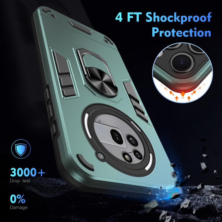 For Nothing Phone 3a Pro Shockproof Metal Ring Holder Phone Case