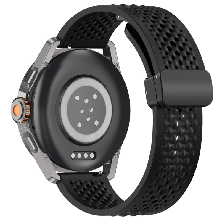 For Xiaomi Watch S4 Sport Folding Magnetic Buckle Silicone Watch Band