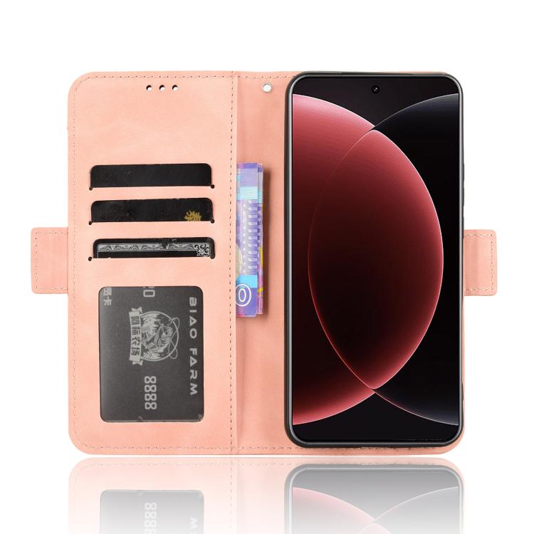 For Xiaomi 15 Ultra Skin Feel Calf Texture Card Slots Leather Phone Case