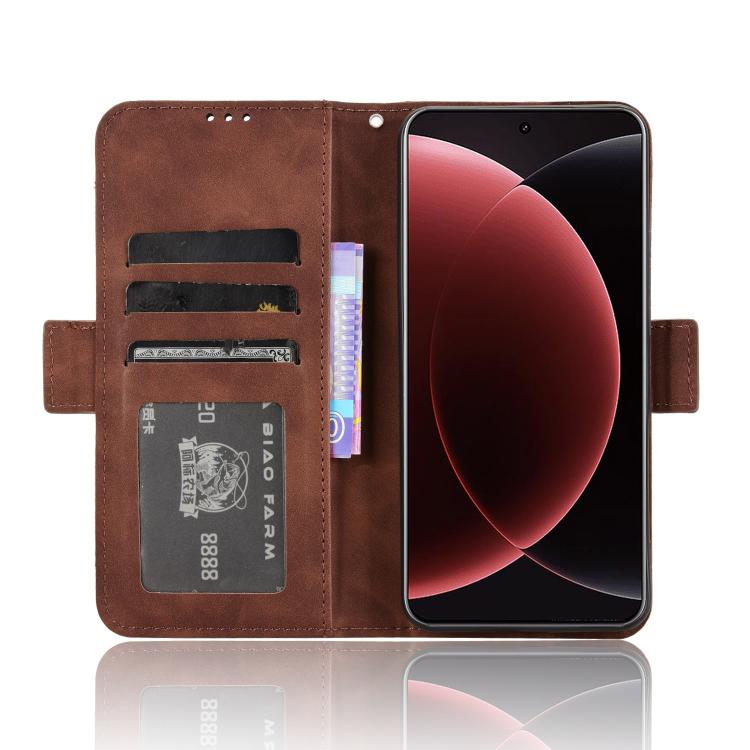 For Xiaomi 15 Ultra Skin Feel Calf Texture Card Slots Leather Phone Case