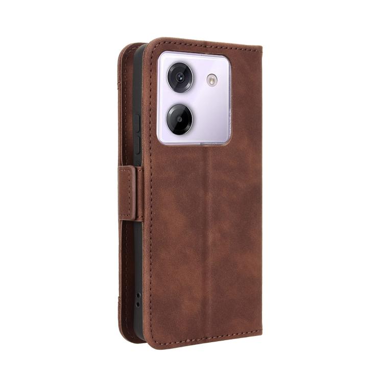 For Xiaomi Poco M7 Pro 5G Skin Feel Calf Texture Card Slots Leather Phone Case