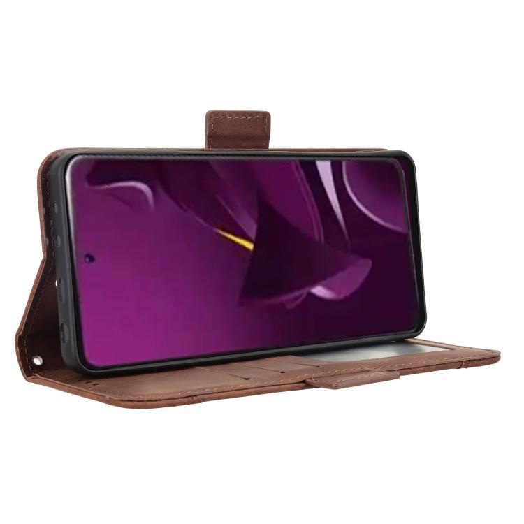 For Xiaomi Poco M7 Pro 5G Skin Feel Calf Texture Card Slots Leather Phone Case