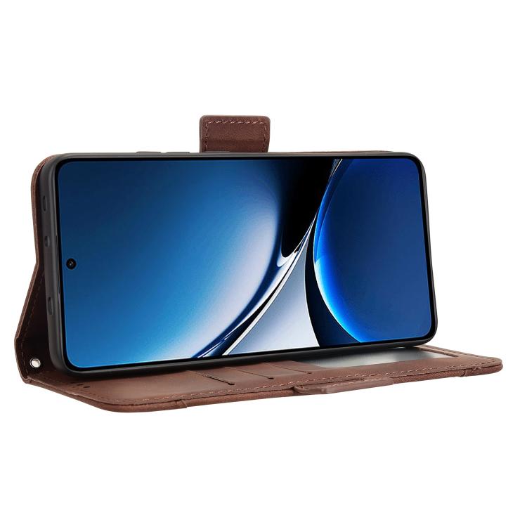 For Xiaomi Poco X7 Pro 5G Skin Feel Calf Texture Card Slots Leather Phone Case