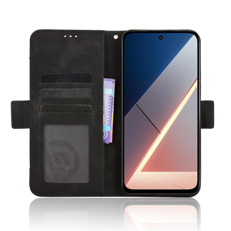 For Xiaomi Poco M7 4G 171mm Skin Feel Calf Texture Card Slots Leather Phone Case