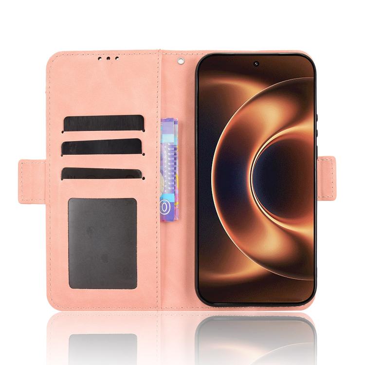 For Xiaomi 17 Ultra Skin Feel Calf Texture Card Slots Leather Phone Case