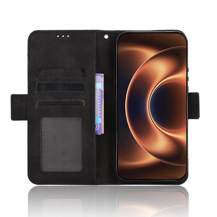 For Xiaomi 17 Ultra Skin Feel Calf Texture Card Slots Leather Phone Case