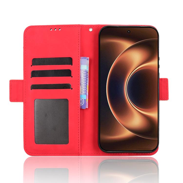 For Xiaomi 17 Ultra Skin Feel Calf Texture Card Slots Leather Phone Case