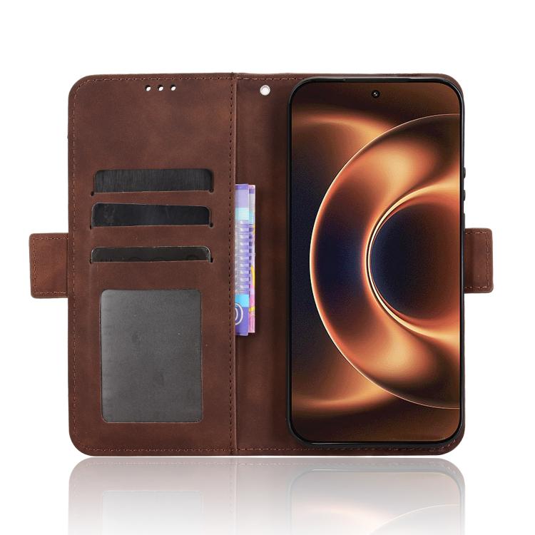 For Xiaomi 17 Ultra Skin Feel Calf Texture Card Slots Leather Phone Case