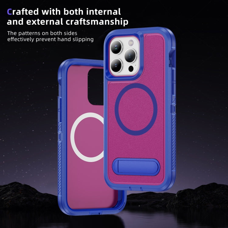 For iPhone 12 Pro Max Guard MagSafe Holder Matte PC Hybrid TPU Phone Case
