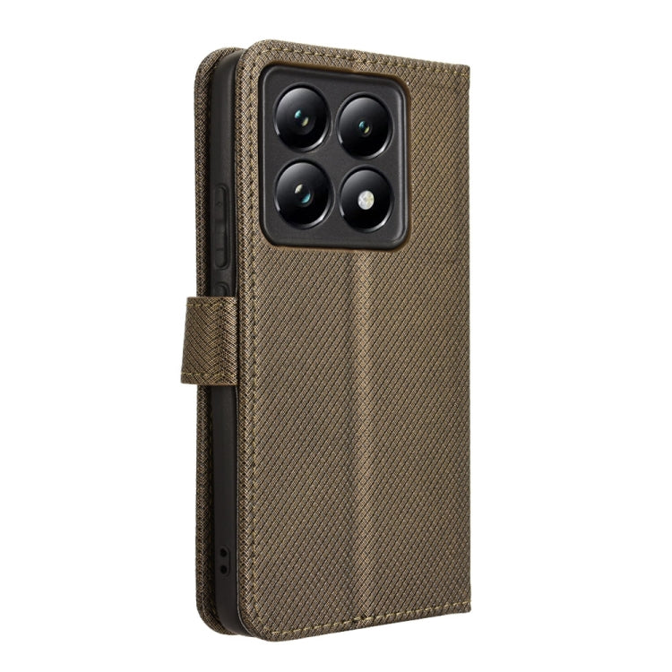 For Xiaomi 14T Diamond Texture Leather Phone Case