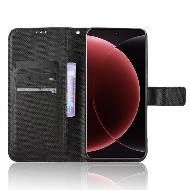 For Xiaomi 15 Ultra Diamond Texture Leather Phone Case