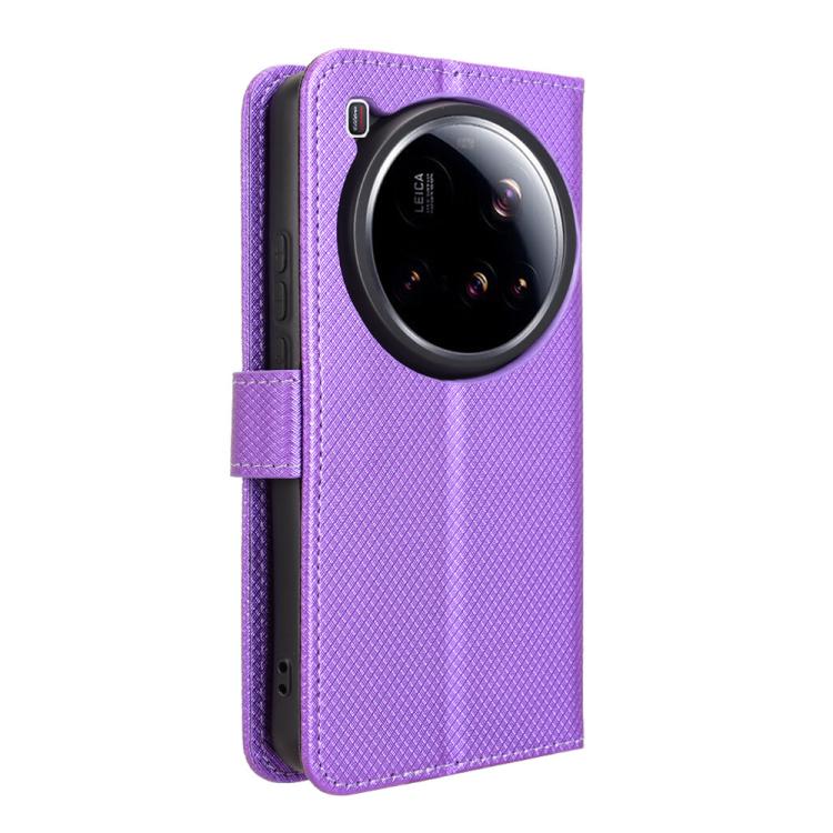 For Xiaomi 15 Ultra Diamond Texture Leather Phone Case