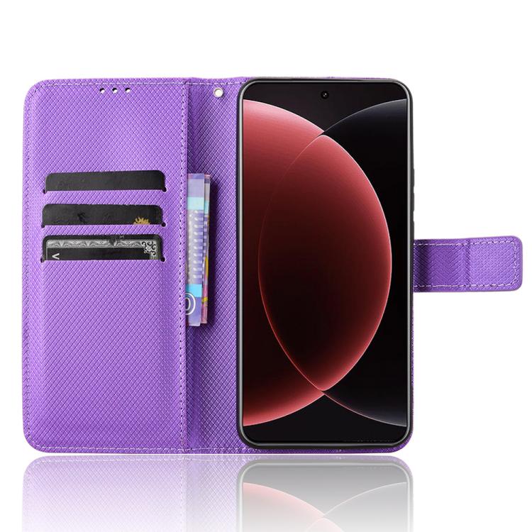 For Xiaomi 15 Ultra Diamond Texture Leather Phone Case