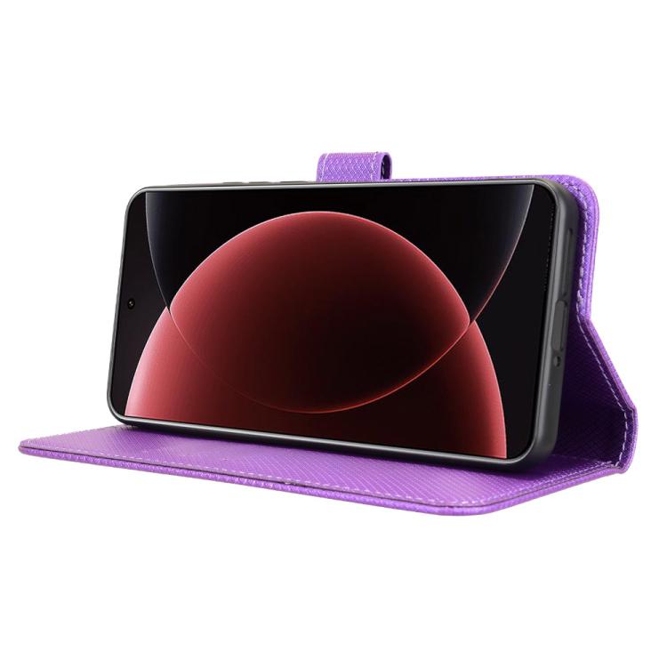 For Xiaomi 15 Ultra Diamond Texture Leather Phone Case
