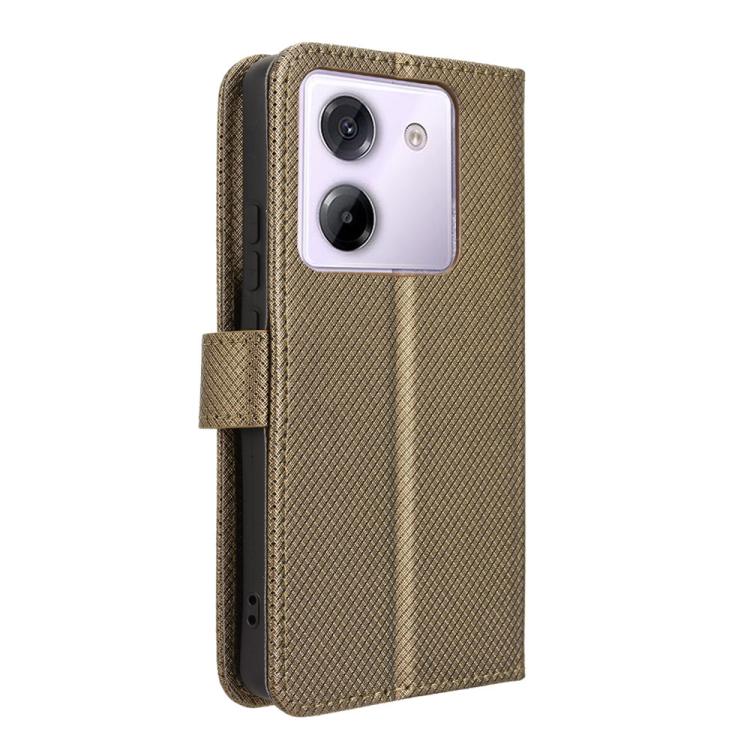 For Xiaomi Poco M7 Pro 5G Diamond Texture Leather Phone Case