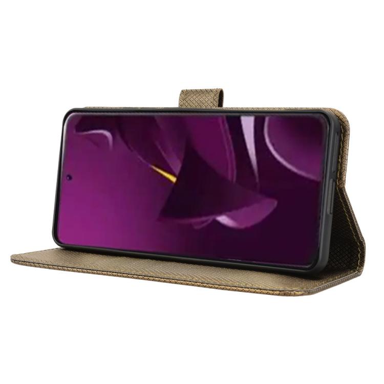For Xiaomi Poco M7 Pro 5G Diamond Texture Leather Phone Case