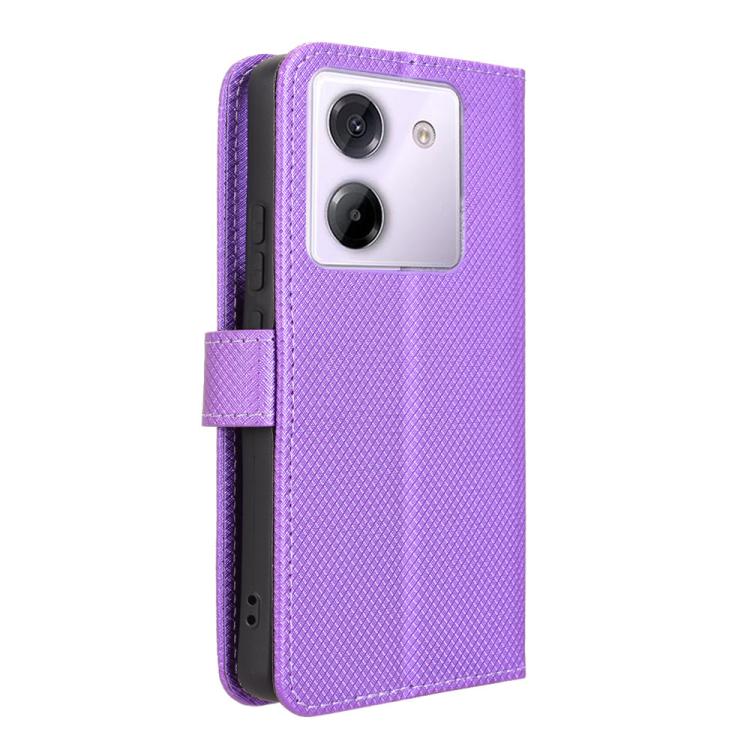 For Xiaomi Poco M7 Pro 5G Diamond Texture Leather Phone Case