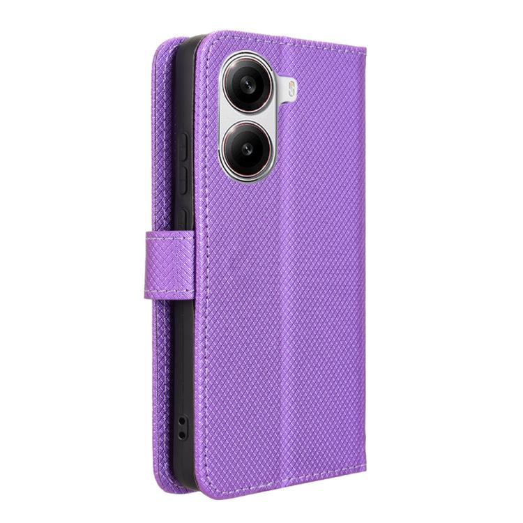 For Xiaomi Poco X7 Pro 5G Diamond Texture Leather Phone Case