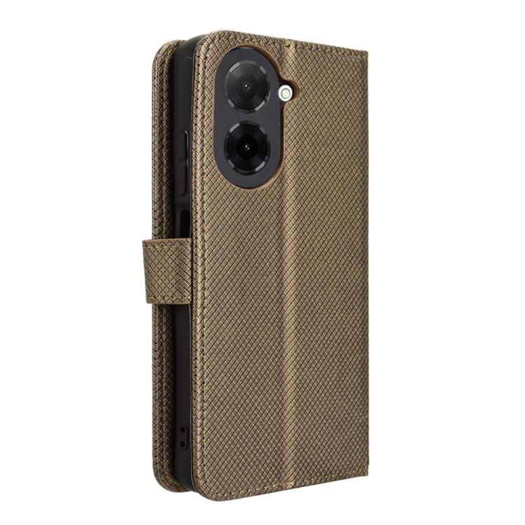 For Xiaomi Poco C71 / Redmi A5 4G 171.7mm Diamond Texture Leather Phone Case