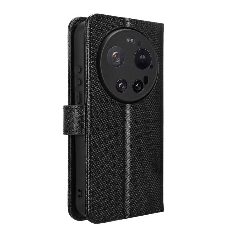 For Xiaomi 17 Ultra Diamond Texture Leather Phone Case