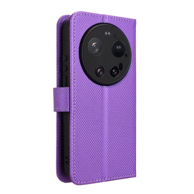 For Xiaomi 17 Ultra Diamond Texture Leather Phone Case