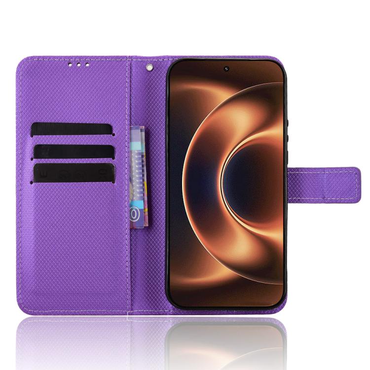 For Xiaomi 17 Ultra Diamond Texture Leather Phone Case