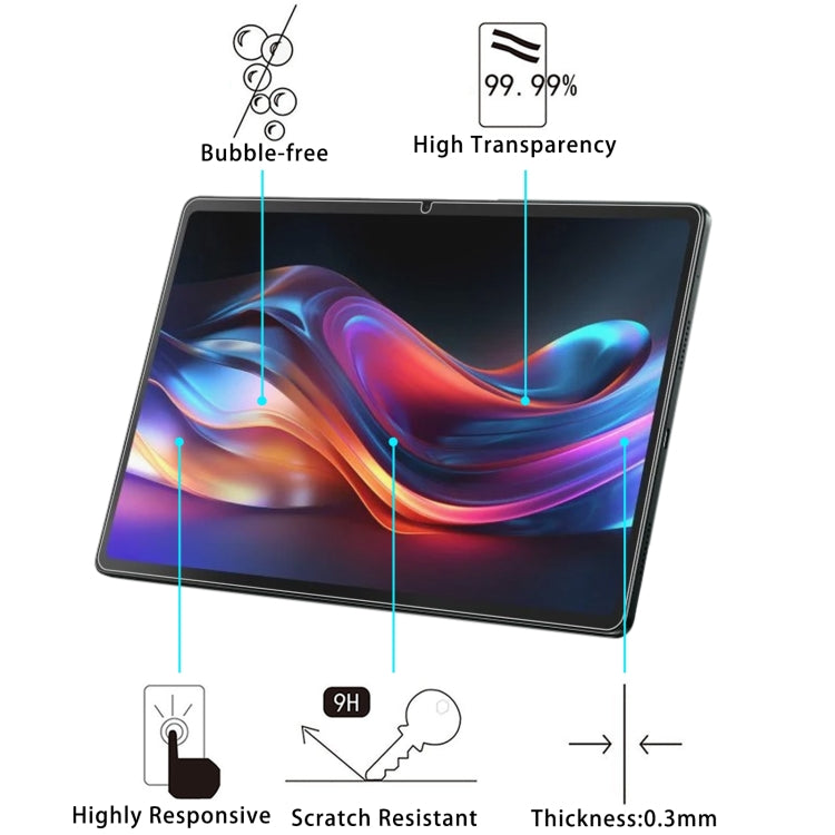 For Acer lconiaX12 12.6 2pcs 9H 0.3mm Explosion-proof Tempered Glass Film