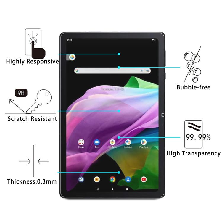 For Acer Max 12 Pad 10.4 25pcs 9H 0.3mm Explosion-proof Tempered Glass Film