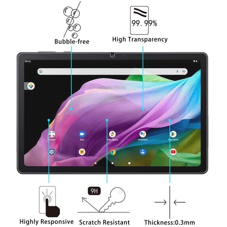 For Acer Iconia Tab V10 10.1 25pcs 9H 0.3mm Explosion-proof Tempered Glass Film