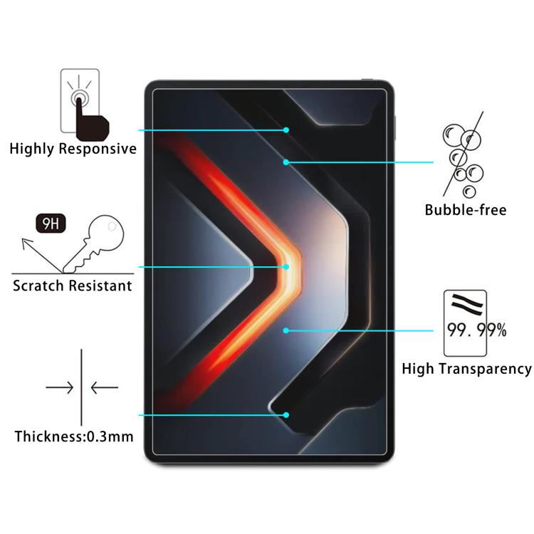 For Infinix Xpad GT 2pcs 9H 0.3mm Explosion-proof Tempered Glass Film