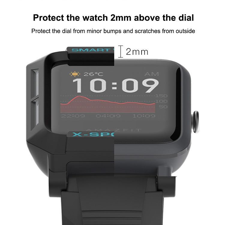 For Huami Amazfit Bip Lite Version 1S / Bip S Smart Watch TPU Protective Case, Color:Black