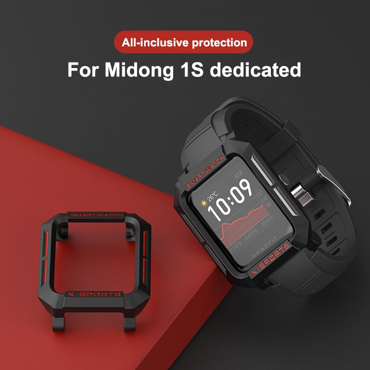 For Huami Amazfit Bip Lite Version 1S / Bip S Smart Watch TPU Protective Case, Color:Black