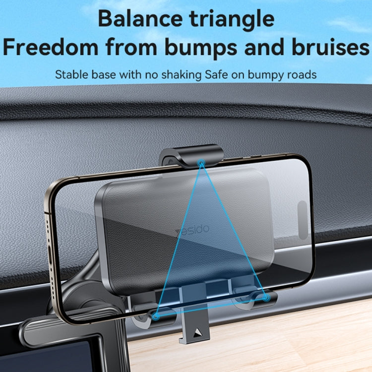 Yesido C250 Phone Clamp Holder For Car Floating Screen - Black