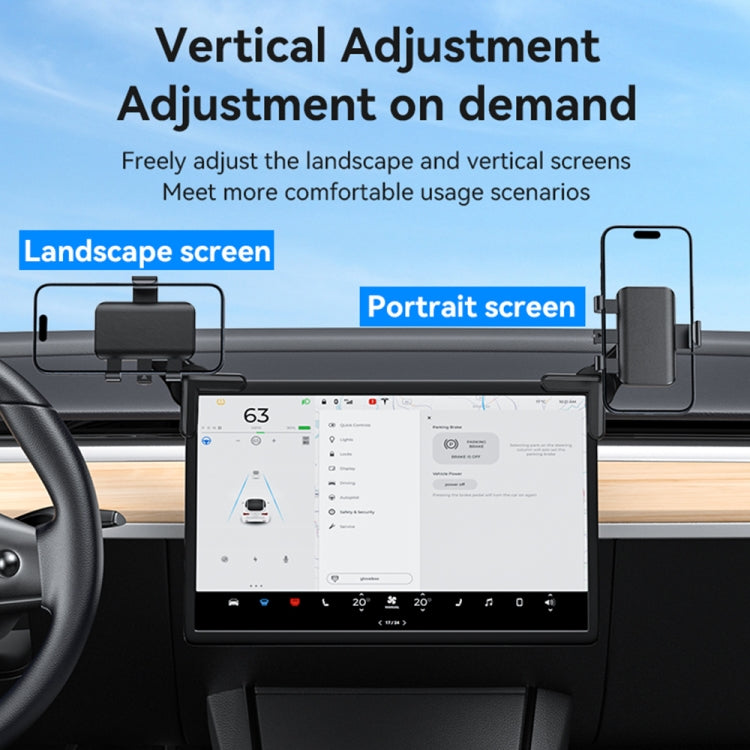 Yesido C250 Phone Clamp Holder For Car Floating Screen - Black