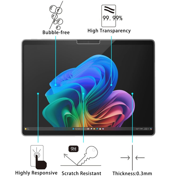 For Microsoft Surface Pro 11 13 inch 9H 0.3mm Explosion-proof Tempered Glass Film