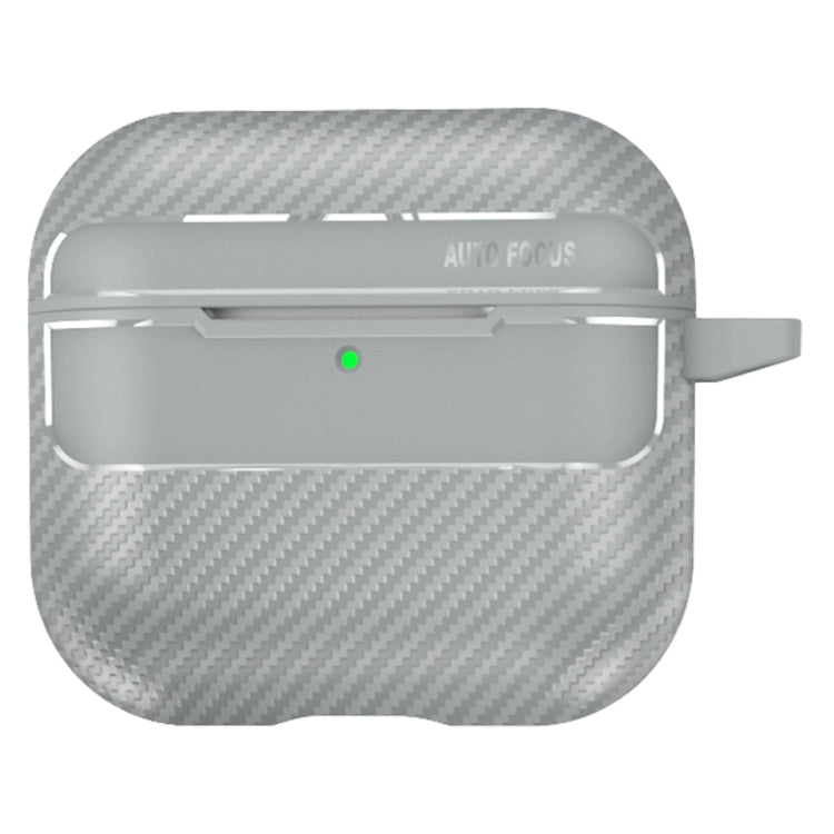 For AirPods 4 Carbon Fiber Texture Bluetooth Earphone Protective Case