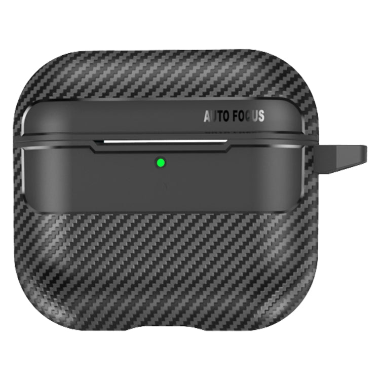 For AirPods 4 Carbon Fiber Texture Bluetooth Earphone Protective Case