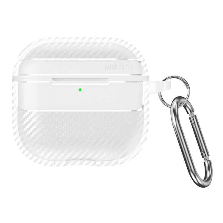For AirPods 4 Carbon Fiber Texture Bluetooth Earphone Protective Case