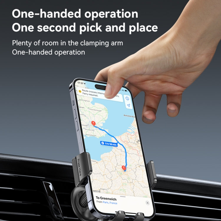 Yesido C251 Car Air Outlet Gravity Clamp Mobile Phone Holder - Black