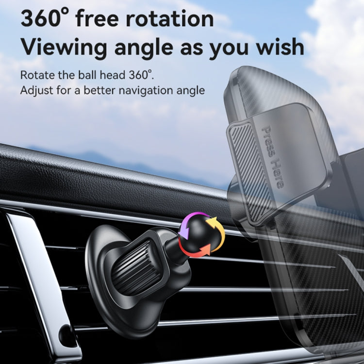 Yesido C251 Car Air Outlet Gravity Clamp Mobile Phone Holder - Black
