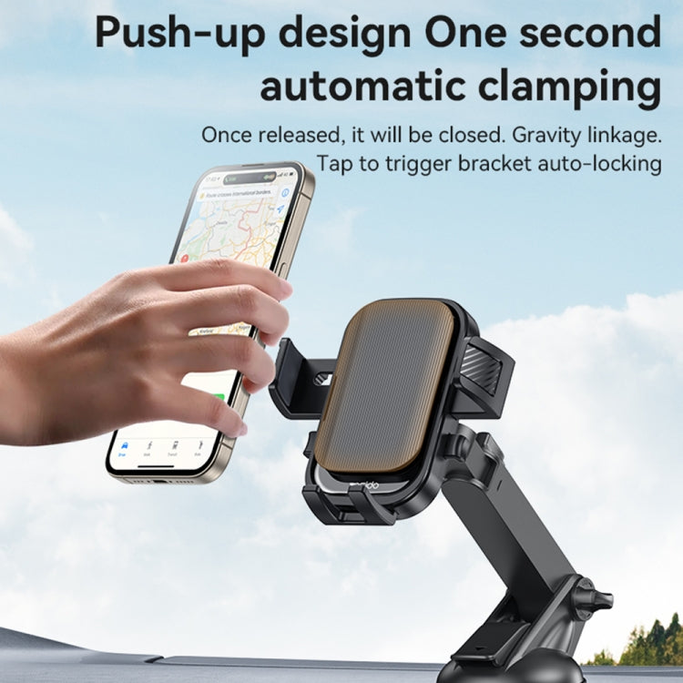 Yesido C267 Suction Cup Gravity Clamp Car Phone Holder - Black