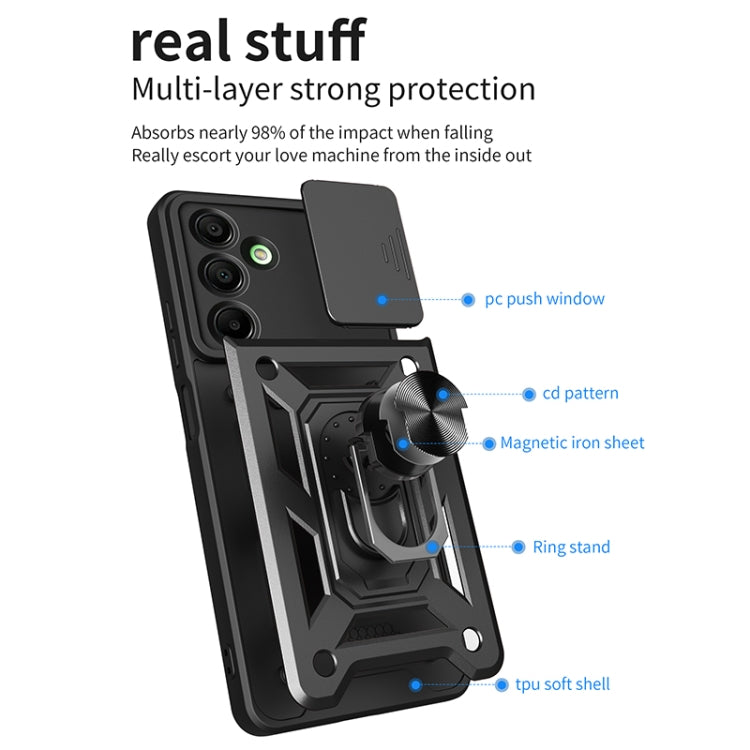 For Samsung Galaxy A16 5G Sliding Camera Cover Design TPU+PC Phone Case