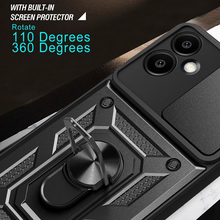 For Samsung Galaxy A06 4G Sliding Camera Cover Design TPU+PC Phone Case
