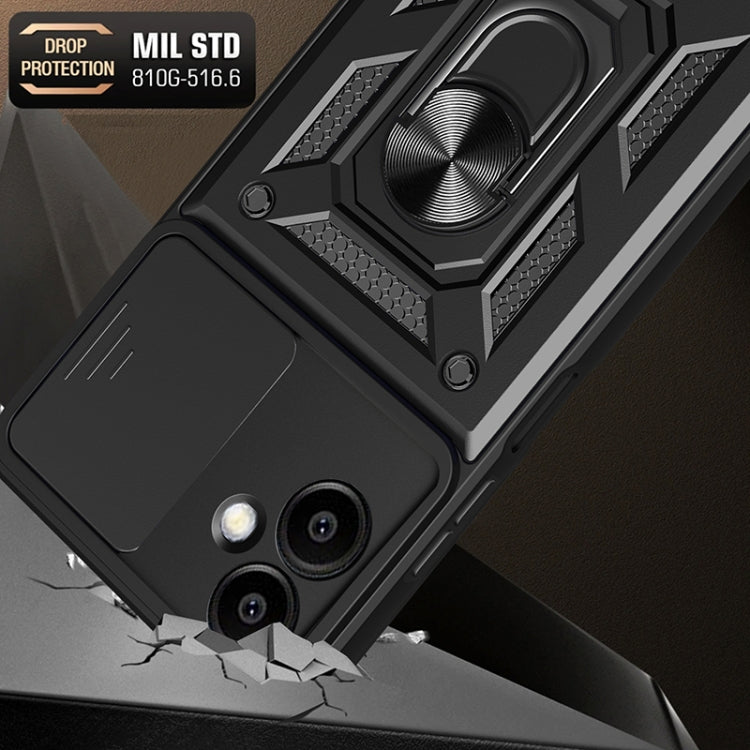 For Samsung Galaxy A06 4G Sliding Camera Cover Design TPU+PC Phone Case