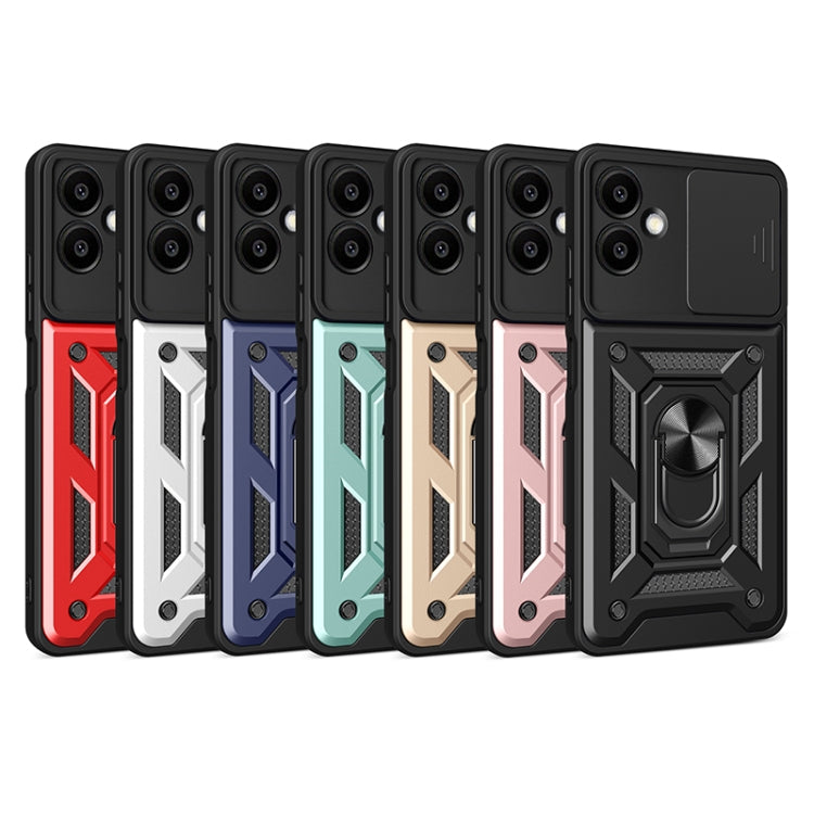 For Samsung Galaxy A06 4G Sliding Camera Cover Design TPU+PC Phone Case