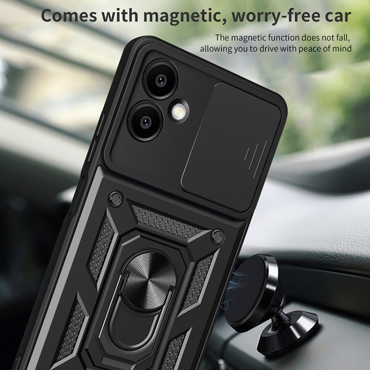 For Samsung Galaxy A06 4G Sliding Camera Cover Design TPU+PC Phone Case