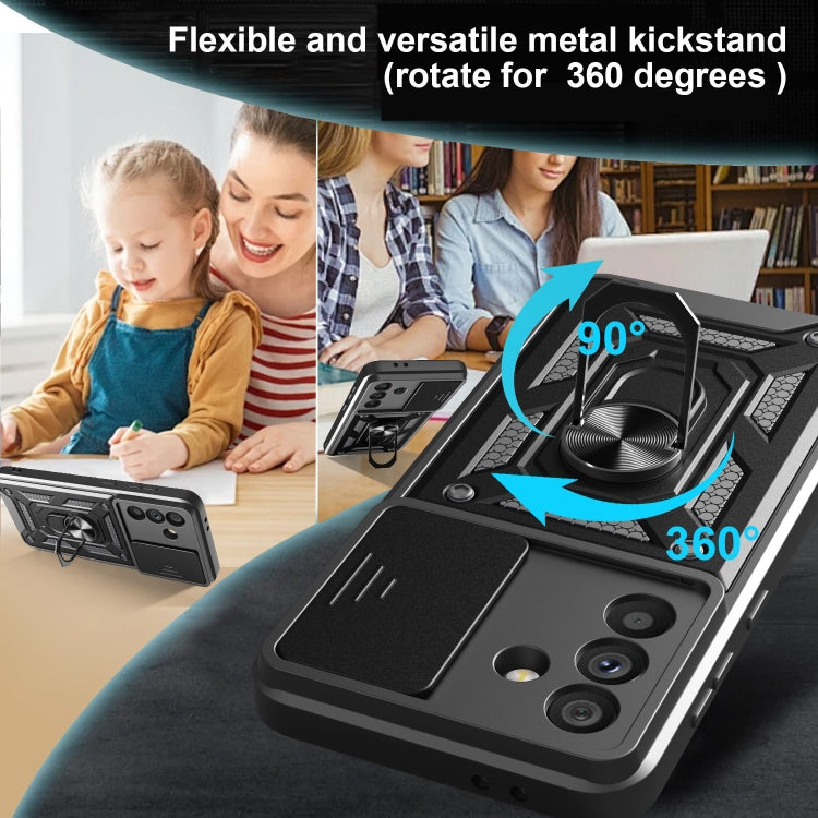 For Samsung Galaxy A56 5G Sliding Camera Cover Design TPU+PC Phone Case