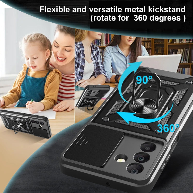 For Samsung Galaxy A26 5G Sliding Camera Cover Design TPU+PC Phone Case