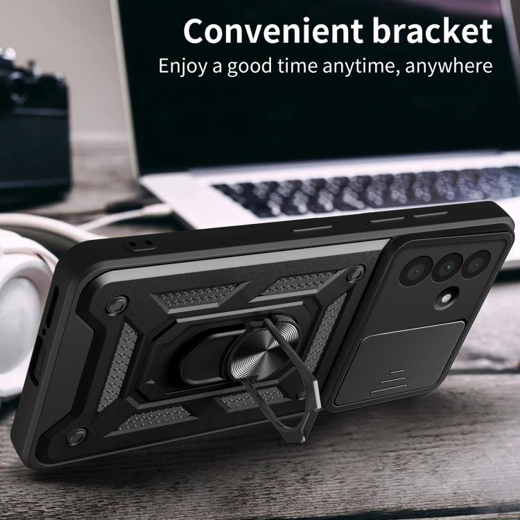 For Samsung Galaxy A36 5G Sliding Camera Cover Design TPU+PC Phone Case