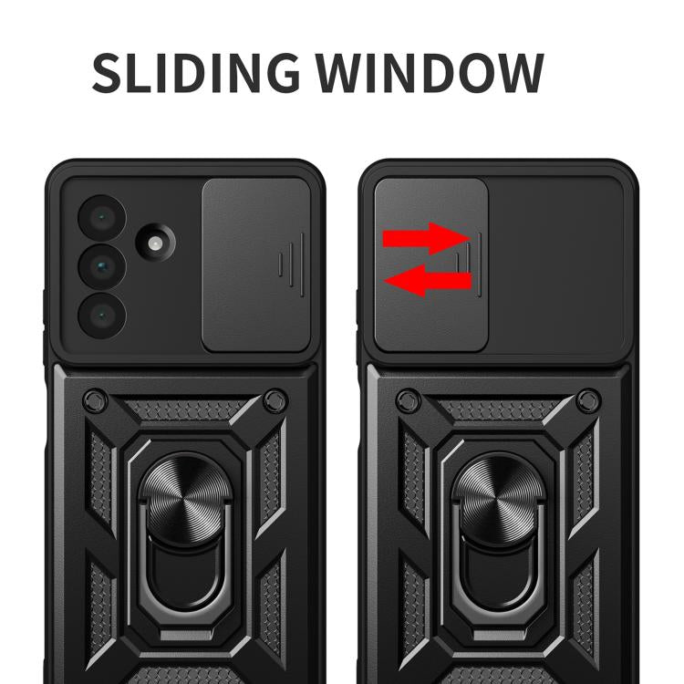 For Samsung Galaxy A36 5G Sliding Camera Cover Design TPU+PC Phone Case